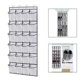 Maxbell Hanging Shoe Organizer Large Capacity Accessory Breathable for Door Bedroom White