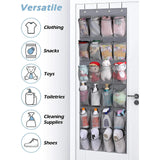 Maxbell Hanging Shoe Organizer Large Capacity Accessory Breathable for Door Bedroom White