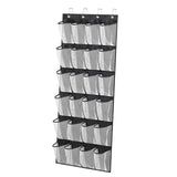 Maxbell Hanging Shoe Organizer Large Capacity Accessory Breathable for Door Bedroom Black
