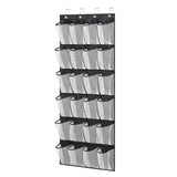 Maxbell Hanging Shoe Organizer Large Capacity Accessory Breathable for Door Bedroom Black