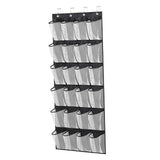Maxbell Hanging Shoe Organizer Large Capacity Accessory Breathable for Door Bedroom Black