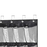 Maxbell Hanging Shoe Organizer Large Capacity Accessory Breathable for Door Bedroom Black