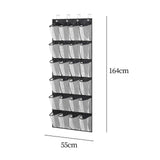Maxbell Hanging Shoe Organizer Large Capacity Accessory Breathable for Door Bedroom Black