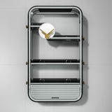 Maxbell Wall Mounted Toiletries Storage Rack Cosmetic Storage Box for Home Gray