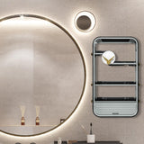 Maxbell Wall Mounted Toiletries Storage Rack Cosmetic Storage Box for Home Gray