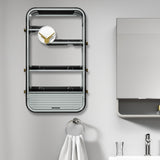 Maxbell Wall Mounted Toiletries Storage Rack Cosmetic Storage Box for Home Gray