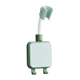 Maxbell Adjustable Shower Holder Stable Holder with 2 Hook for Home Accessory Green