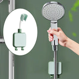 Maxbell Adjustable Shower Holder Stable Holder with 2 Hook for Home Accessory Green