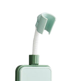 Maxbell Adjustable Shower Holder Stable Holder with 2 Hook for Home Accessory Green