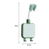 Maxbell Adjustable Shower Holder Stable Holder with 2 Hook for Home Accessory Green