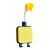 Maxbell Adjustable Shower Holder Stable Holder with 2 Hook for Home Accessory Yellow