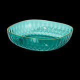 Maxbell Large Capacity Food Storage Tray Fruit Bowl for Hotel Restaurant Wedding Green