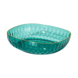 Maxbell Large Capacity Food Storage Tray Fruit Bowl for Hotel Restaurant Wedding Green
