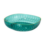 Maxbell Large Capacity Food Storage Tray Fruit Bowl for Hotel Restaurant Wedding Green