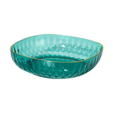 Maxbell Large Capacity Food Storage Tray Fruit Bowl for Hotel Restaurant Wedding Green