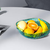 Maxbell Large Capacity Food Storage Tray Fruit Bowl for Hotel Restaurant Wedding Green