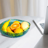 Maxbell Large Capacity Food Storage Tray Fruit Bowl for Hotel Restaurant Wedding Green