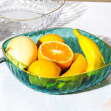 Maxbell Large Capacity Food Storage Tray Fruit Bowl for Hotel Restaurant Wedding Green