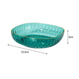 Maxbell Large Capacity Food Storage Tray Fruit Bowl for Hotel Restaurant Wedding Green