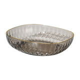 Maxbell Large Capacity Food Storage Tray Fruit Bowl for Hotel Restaurant Wedding Grey