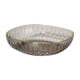 Maxbell Large Capacity Food Storage Tray Fruit Bowl for Hotel Restaurant Wedding Grey