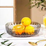 Maxbell Large Capacity Food Storage Tray Fruit Bowl for Hotel Restaurant Wedding Grey