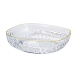 Maxbell Large Capacity Food Storage Tray Fruit Bowl for Hotel Restaurant Wedding Clear