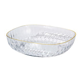 Maxbell Large Capacity Food Storage Tray Fruit Bowl for Hotel Restaurant Wedding Clear