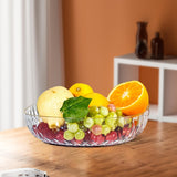 Maxbell Large Capacity Food Storage Tray Fruit Bowl for Hotel Restaurant Wedding Clear