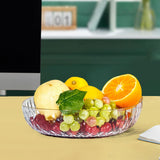 Maxbell Large Capacity Food Storage Tray Fruit Bowl for Hotel Restaurant Wedding Clear