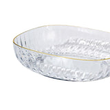 Maxbell Large Capacity Food Storage Tray Fruit Bowl for Hotel Restaurant Wedding Clear