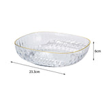 Maxbell Large Capacity Food Storage Tray Fruit Bowl for Hotel Restaurant Wedding Clear