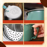 Maxbell Stainless Steel Tea Cup Durable Portable with Filter for Home Office Party Green