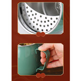 Maxbell Stainless Steel Tea Cup Durable Portable with Filter for Home Office Party Green