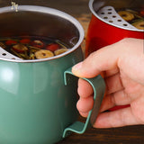 Maxbell Stainless Steel Tea Cup Durable Portable with Filter for Home Office Party Green