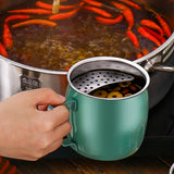 Maxbell Stainless Steel Tea Cup Durable Portable with Filter for Home Office Party Green