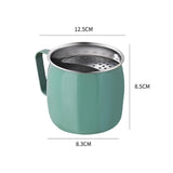 Maxbell Stainless Steel Tea Cup Durable Portable with Filter for Home Office Party Green
