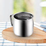 Maxbell Stainless Steel Tea Cup Durable Portable with Filter for Home Office Party Argent