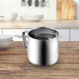 Maxbell Stainless Steel Tea Cup Durable Portable with Filter for Home Office Party Argent