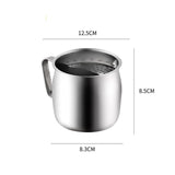 Maxbell Stainless Steel Tea Cup Durable Portable with Filter for Home Office Party Argent