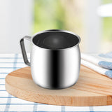 Maxbell Stainless Steel Tea Cup Durable Portable with Filter for Home Office Party Argentwithout filter
