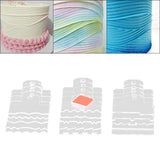 Maxbell 15Pcs Pastry Cutter Cake Edge Smoother Scraper for Fondant Party Wedding