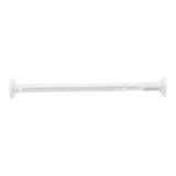 Maxbell Extendable Clothing Rod Curtain Rod Clothes Hanger for Wardrobe Bathroom White 1.2 Meter