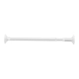 Maxbell Extendable Clothing Rod Curtain Rod Clothes Hanger for Wardrobe Bathroom White 1.2 Meter