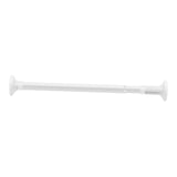 Maxbell Extendable Clothing Rod Curtain Rod Clothes Hanger for Wardrobe Bathroom White 1.2 Meter