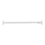 Maxbell Extendable Clothing Rod Curtain Rod Clothes Hanger for Wardrobe Bathroom White 1.2 Meter