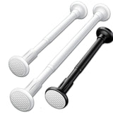 Maxbell Extendable Clothing Rod Curtain Rod Clothes Hanger for Wardrobe Bathroom White 2 Meter