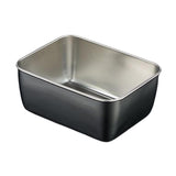 Maxbell Stainless Steel Dishes Dinnerware Rectangular Reusable for party BBQ Small