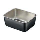 Maxbell Stainless Steel Dishes Dinnerware Rectangular Reusable for party BBQ Small