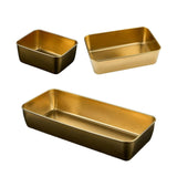 Maxbell Rectangular Candy Dessert Snack Dry Fruit Plate for Camping S